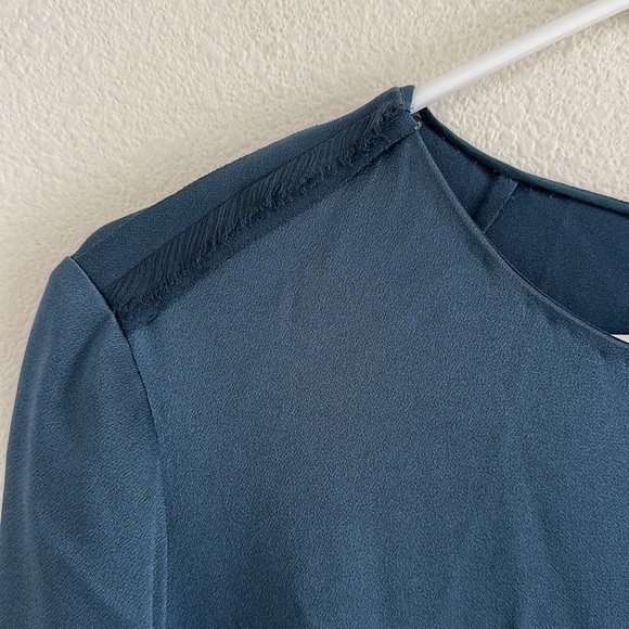 Jason Wu Grey Crew Neck Midi Satin Dress - Picture 7 of 9